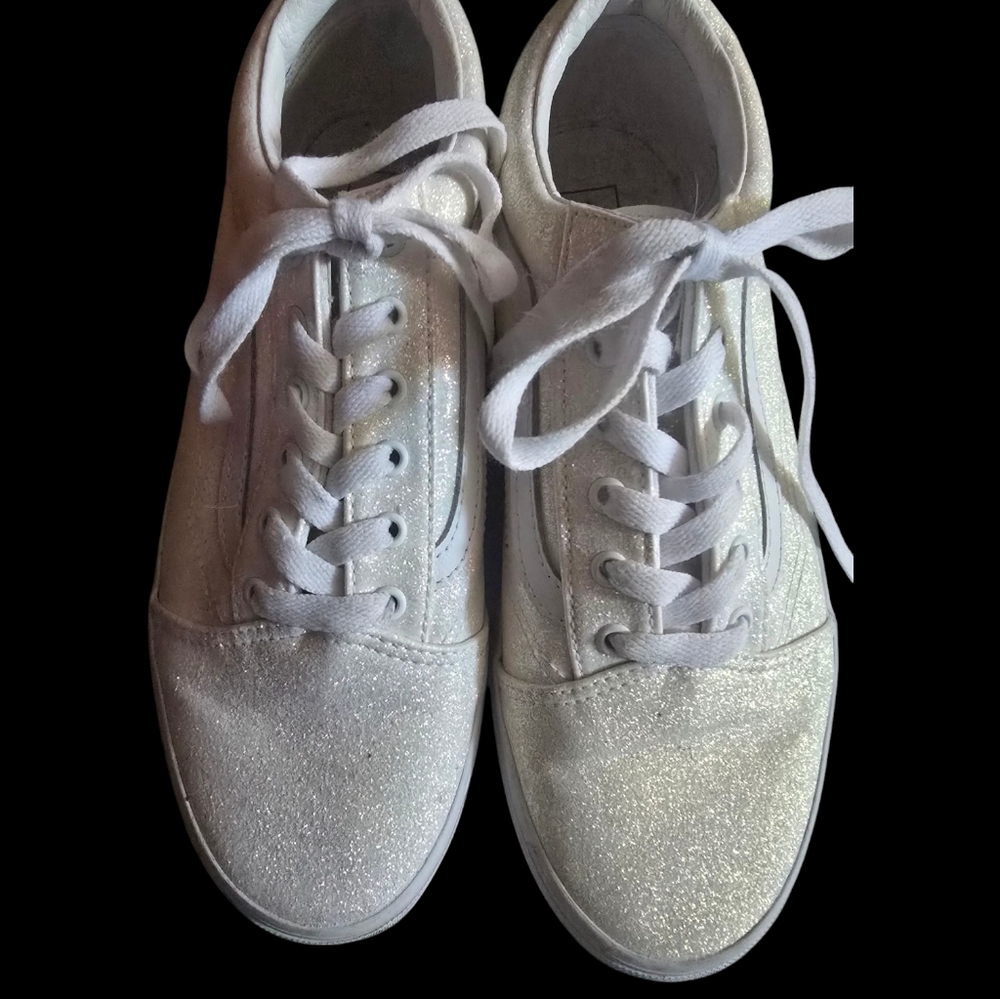 Old Skool Iridescent Glitter Vans•Y7•W8-9